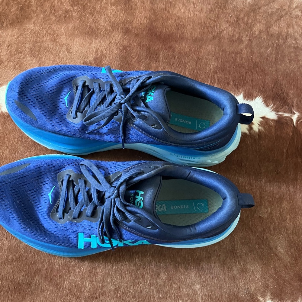 Hoka Navy and Aqua Athletic Shoes - Picture 5 of 5